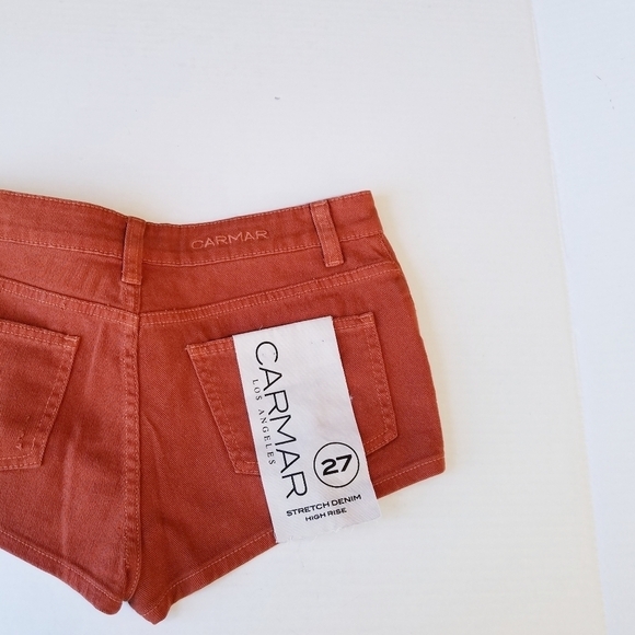 🌸‎ NEW Carmar | Distressed Denim Shorts, Nutmeg 27 - Picture 8 of 12